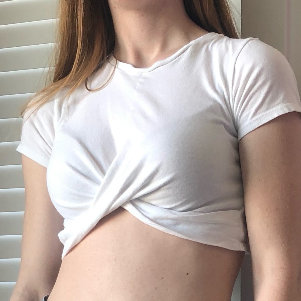 Urban Outfitters Cropped Short Sleeved Top